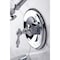 Kingston Brass Tub and Shower Faucet, 3, Wall Mount, Polished Chrome KB1631NL - alternate 6